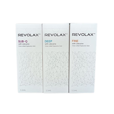 1,1 ml Wypełnianie skórne Revolax Fine Lips Wypełniacze zmarszczek z kwasem hialuronowym do twarzy