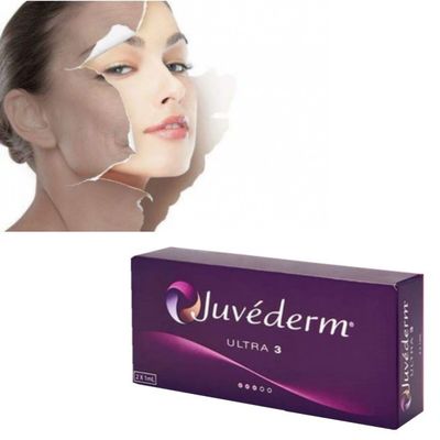 Hyaluronic Dermal Juvederm Ultra 3 Lip Filler Subtelne wypełniacze do policzków do twarzy