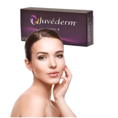 Wypełnianie skóry podbródka Juvederm Zastrzyki do ust Przezroczysty żel Wypełniacz skórny do piersi