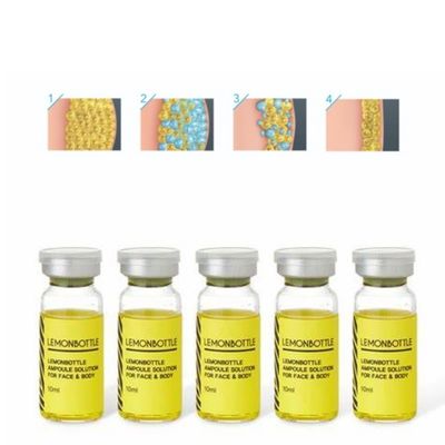Wysokiej stężenia roztwór z butelki cytrynowej do wstrzykiwań rozpuszczalnych tłuszczu 5 fiol X 10 ml Całe ciało