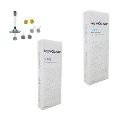 Płynny kwas hialuronowy wypełniacz skórny Revolax plastikowy do twarzy