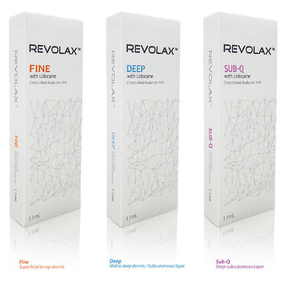 Revolax Dermal Filler 1,1 ml kwasu hialuronowego do ust