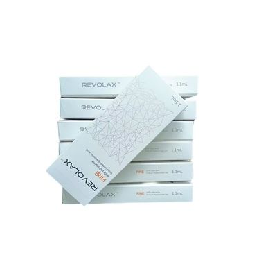 Wypełniacz skórny Revolax z kwasem hialuronowym dla naturalnie wyglądających rezultatów i 2-letnim okresem przydatności do spożycia, utrzymujący się 6-12 miesięcy