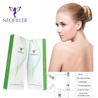 Neofiller Cross-linked 24mg- ml kwas hialuronowy Filler Dermal Gel do wstrzykiwań 9-12 miesięcy Zwiększenie długowieczności