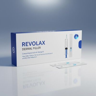 Stężenie Ha 24mgml Revolax Dermal Filler Injekcyjny Roztwór Do Zwiększenia objętości twarzy I Zmniejszenia Zmiotów