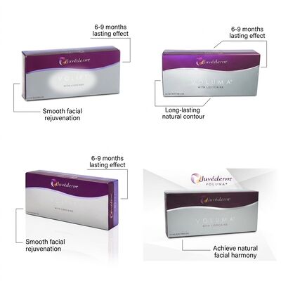 Do 12-18 miesięcy Juvederm Dermal Filler 1 ml 2 strzykawki Wysyłka DHL UPS FEDEX Długotrwałe rozwiązanie do poprawy wyglądu twarzy
