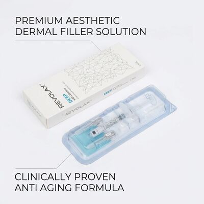 24 mgml Revolax Dermal Filler Do wstrzykiwańGłębokość Średnia do głębokiej koncentracji skóry 20 mgml Roztwór do zwiększenia objętości twarzy