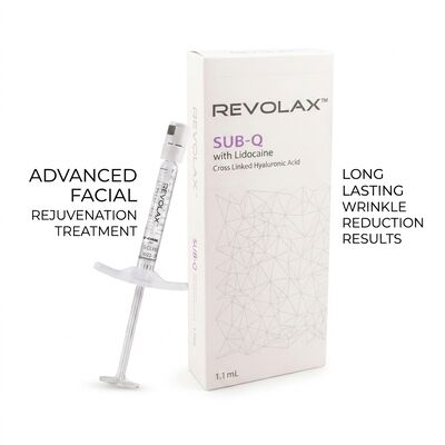 24 mgml Revolax Dermal Filler Do wstrzykiwańGłębokość Średnia do głębokiej koncentracji skóry 20 mgml Roztwór do zwiększenia objętości twarzy