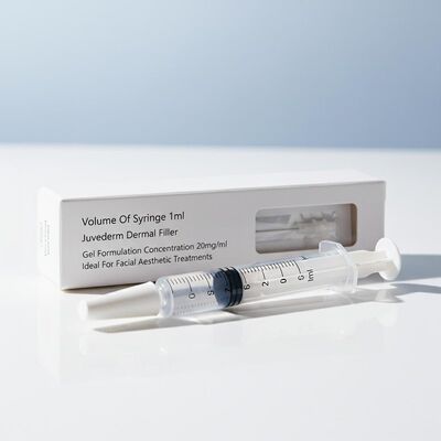 Objętość strzykawki 1 ml Juvederm Dermal Filler Gel Formularz Koncentracja 20 mg Ml Idealny do zabiegów estetycznych twarzy