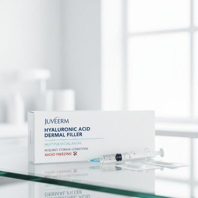 Kwas hialuronowy Juvederm wypełniacz skórny nadaje się do wielu obszarów twarzy i wymaga warunków przechowywania