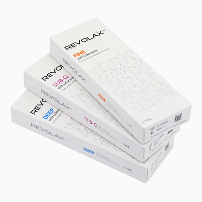 Wstrzyknięcie głębokiego Sub-Q Revolax Dermal Filler głębokość średnia do głębokiej skóry do przywrócenia objętości twarzy i zmniejszenia zmarszczek