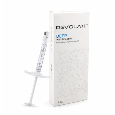 Unikać zamrażania wypełniacza skórnego Revolax Fine Deep Sub Q o stężeniu 20 mg/ml do iniekcji w celu wypełnienia głębokich ubytków objętości twarzy i leczenia zmarszczek