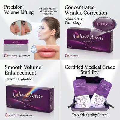 Juvederm Voluma Cheek Filler Cross-Linked Hyaluronic Acid Dermal Filler do podnoszenia objętości środka twarzy