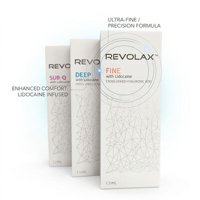 Revolax Deep Temple Filler Monofazyczny Filler Hyaluronic Acid Dermal Filler 1.1 ml do odbudowy próżni czasowej