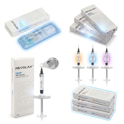 Revolax Fine Wypełniacz Czoła Jednofazowy Kwas Hialuronowy Wypełniacz Skórny 1.1ml do Korekcji Linii Czoła