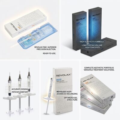 Revolax Fine Wypełniacz Czoła Jednofazowy Kwas Hialuronowy Wypełniacz Skórny 1.1ml do Korekcji Linii Czoła