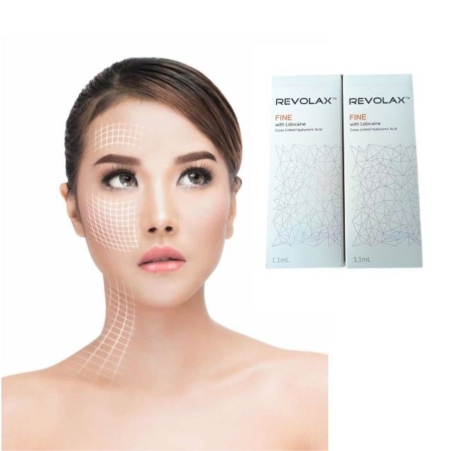 Kwas hialuronowy Revolax Dermal Filler Strzykawka do twarzy 6 - 12 miesięcy Czas trwania Efekt