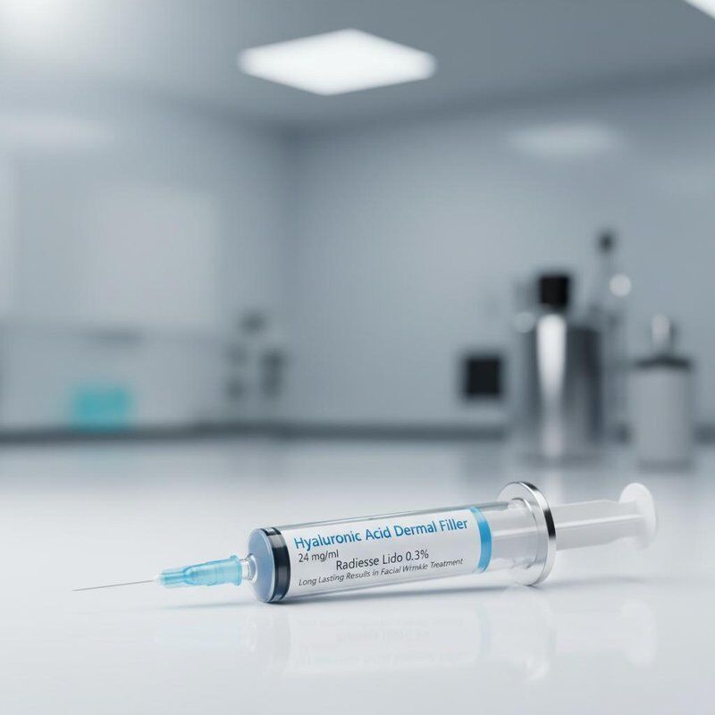 24 mg/ ml kwas hialuronowy, wypełniacz skóry Radiesse Lido 0, 3% stężenie zapewniające długotrwałe efekty w leczeniu zmarszczek twarzy