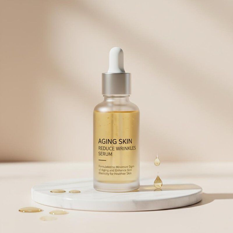 Starzenie się skóry zmniejsza zmarszczki Serum stworzone w celu zminimalizowania oznak starzenia się i zwiększenia elastyczności skóry dla zdrowszej skóry