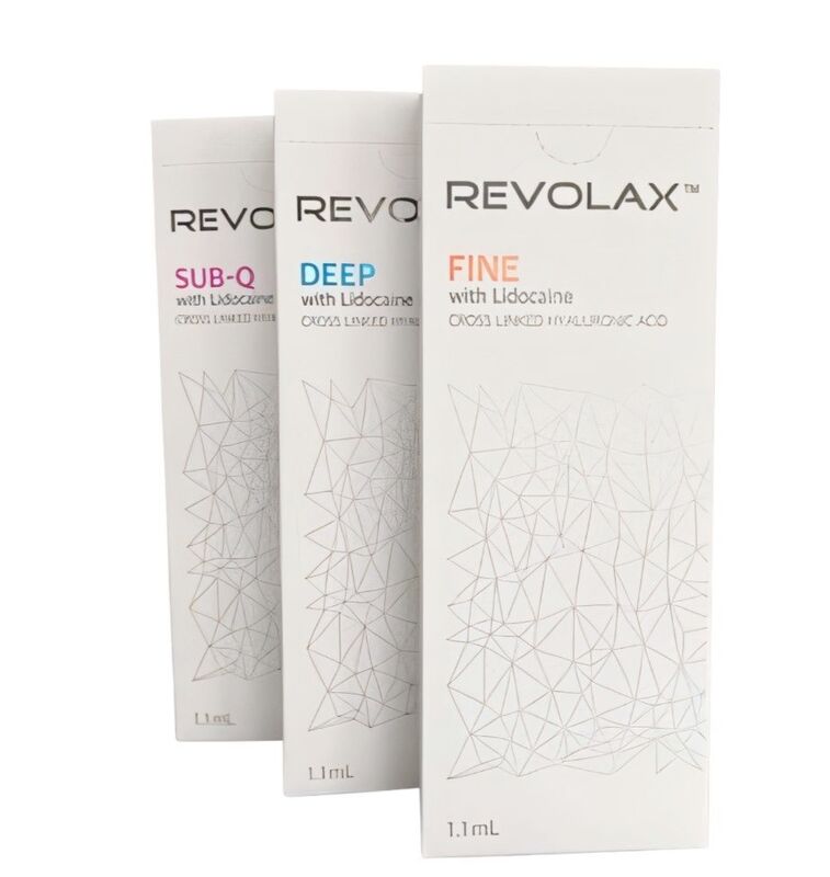 Wyroby do wypełniania skóry Revolax Dermal Filler Fine Deep Sub-Q Injectable Formula for Facial Line Reduction and Volume Restoration
